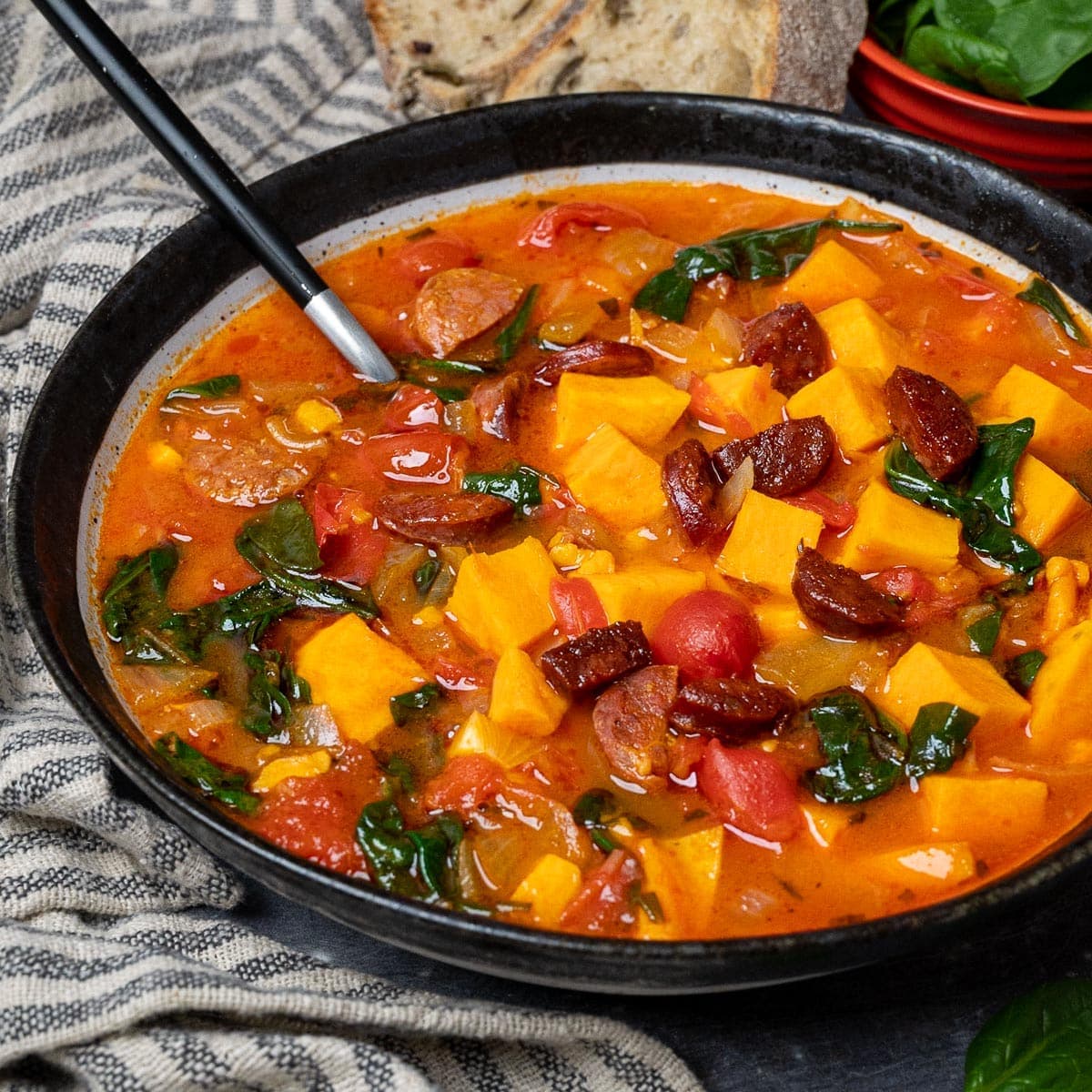 Mexican Chorizo and Sweet Potato Soup