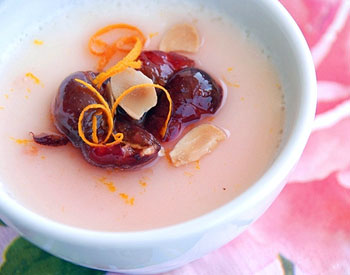 Almond Panna Cotta with Cherry Compote Recipe