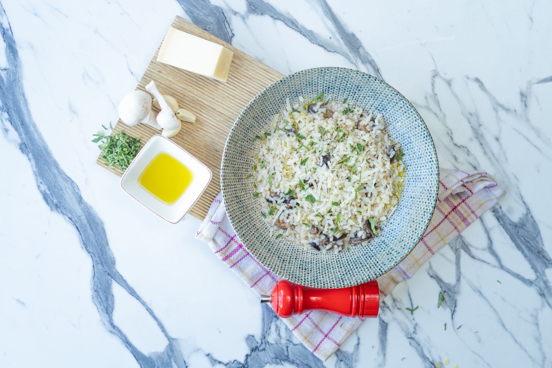 Beef Tips with Mushroom, Sherry, Garlic and Butter-Almond-Citrus Rice