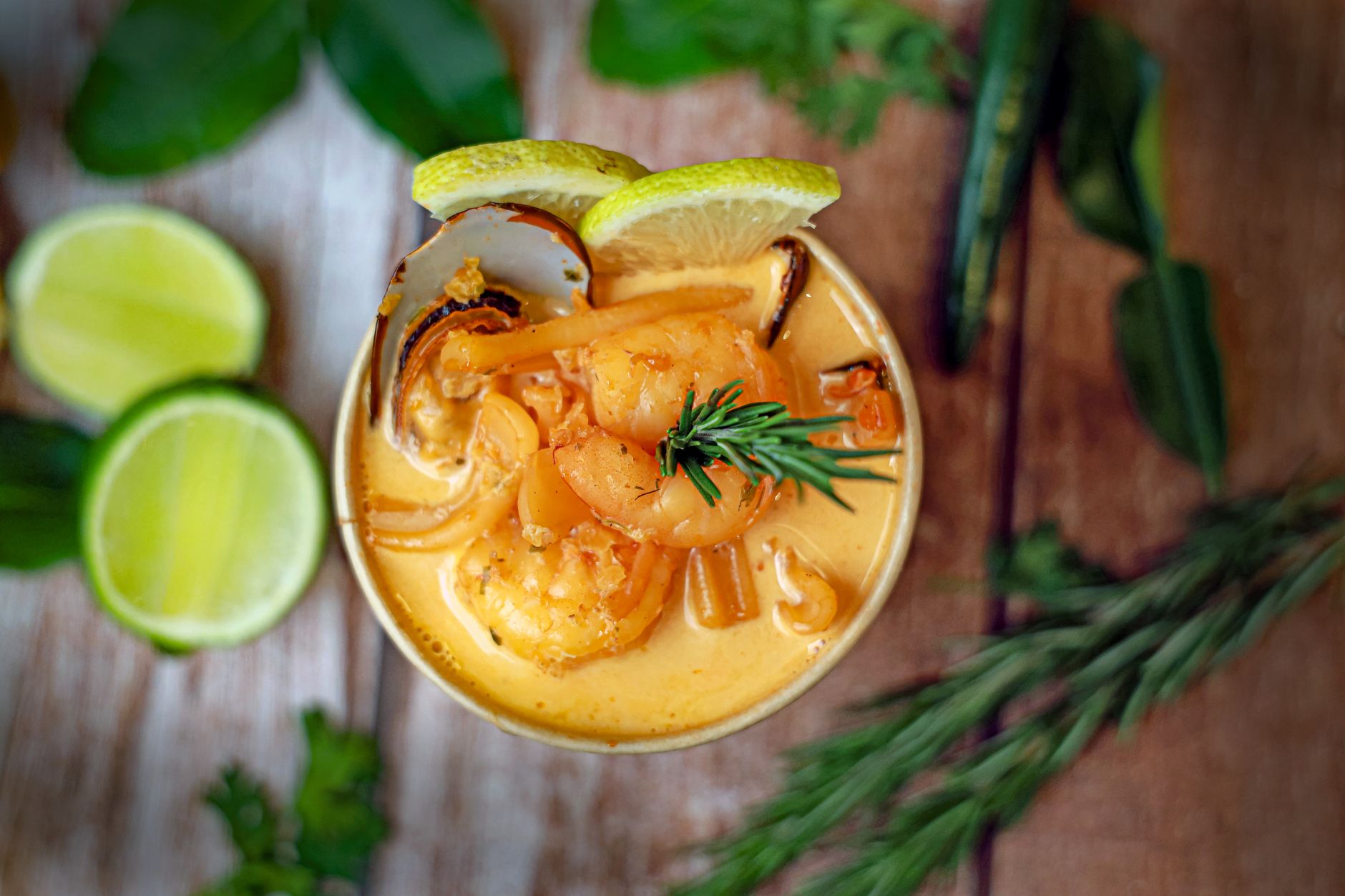 Grilled Shrimp with Coconut Curry Dip and Peanuty Noodles