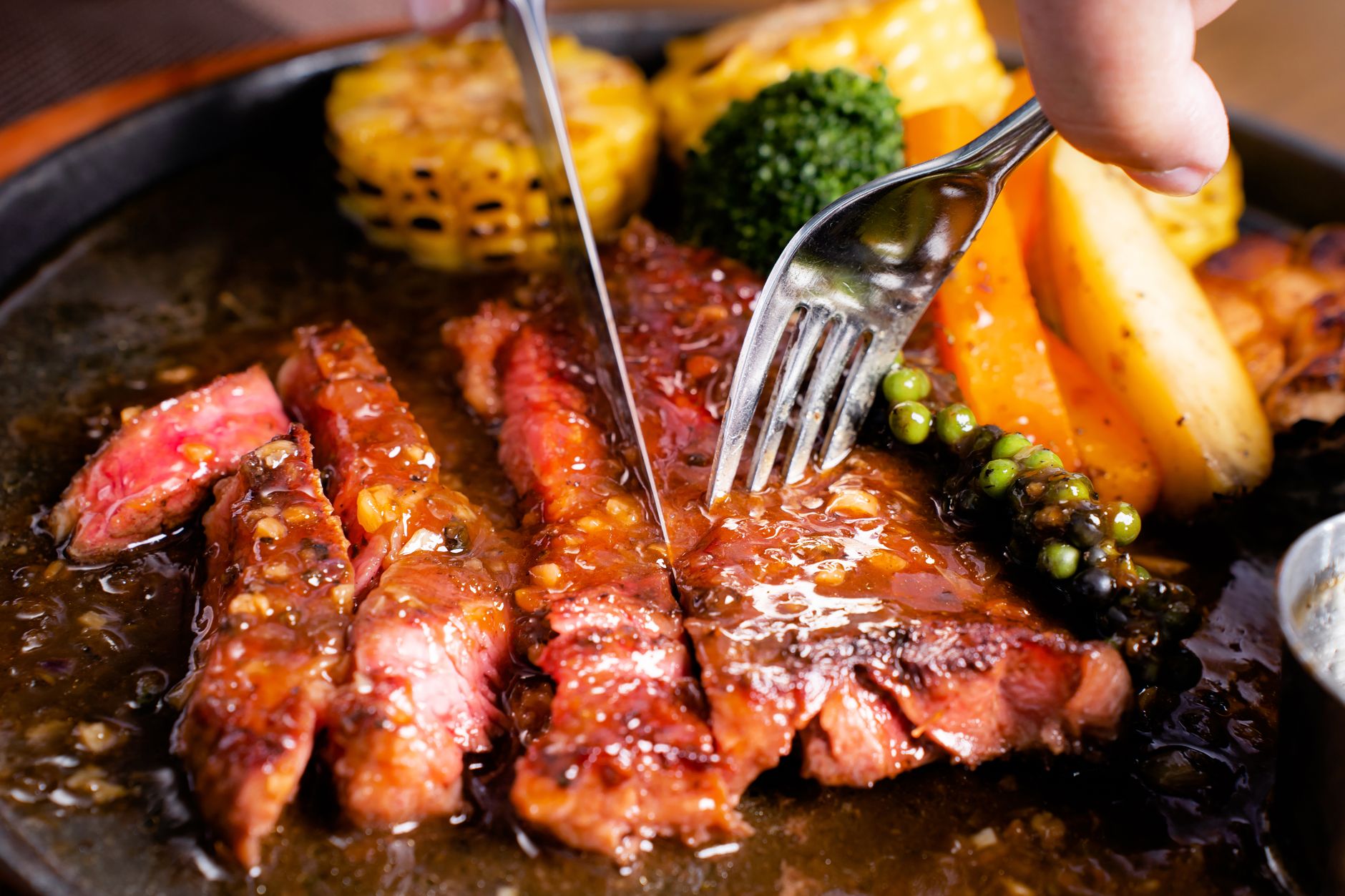 Herb Butter Served on Steaks