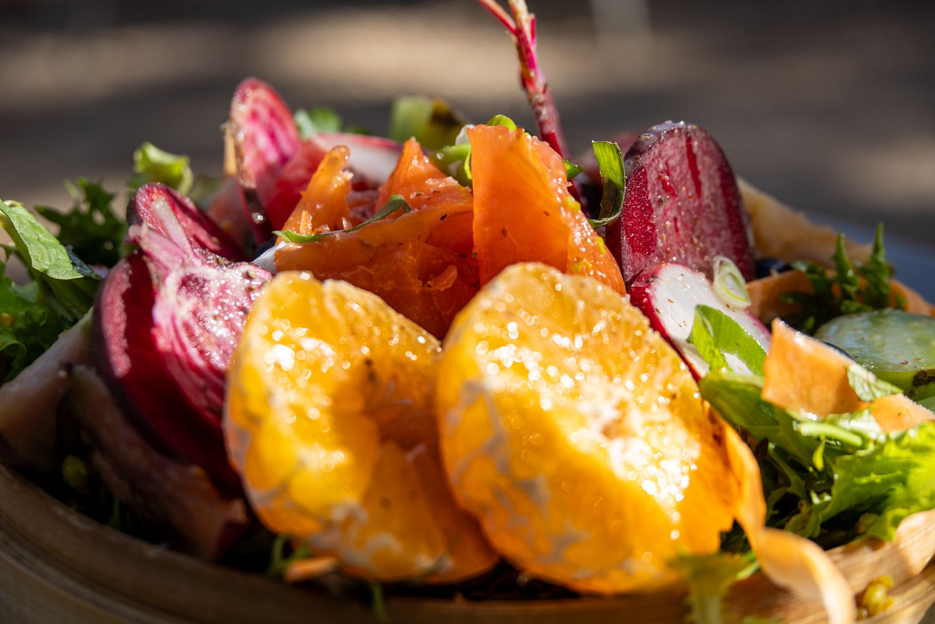 Citrus Salad with Pistachios & Maple Vinaigrette